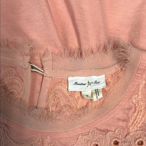 Meadow Rue Orange Pink Flutter Sleeve Sundress - Picture 2 of 4